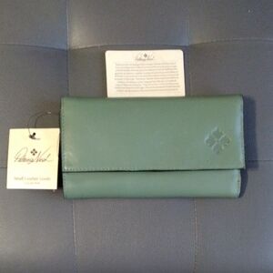 Patricia Nash Sage Leather Wallet